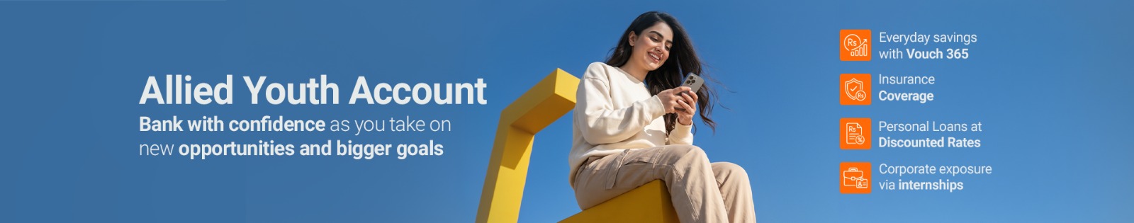 Allied Youth Account — bank with confidence as you take on new opportunities and bigger goals