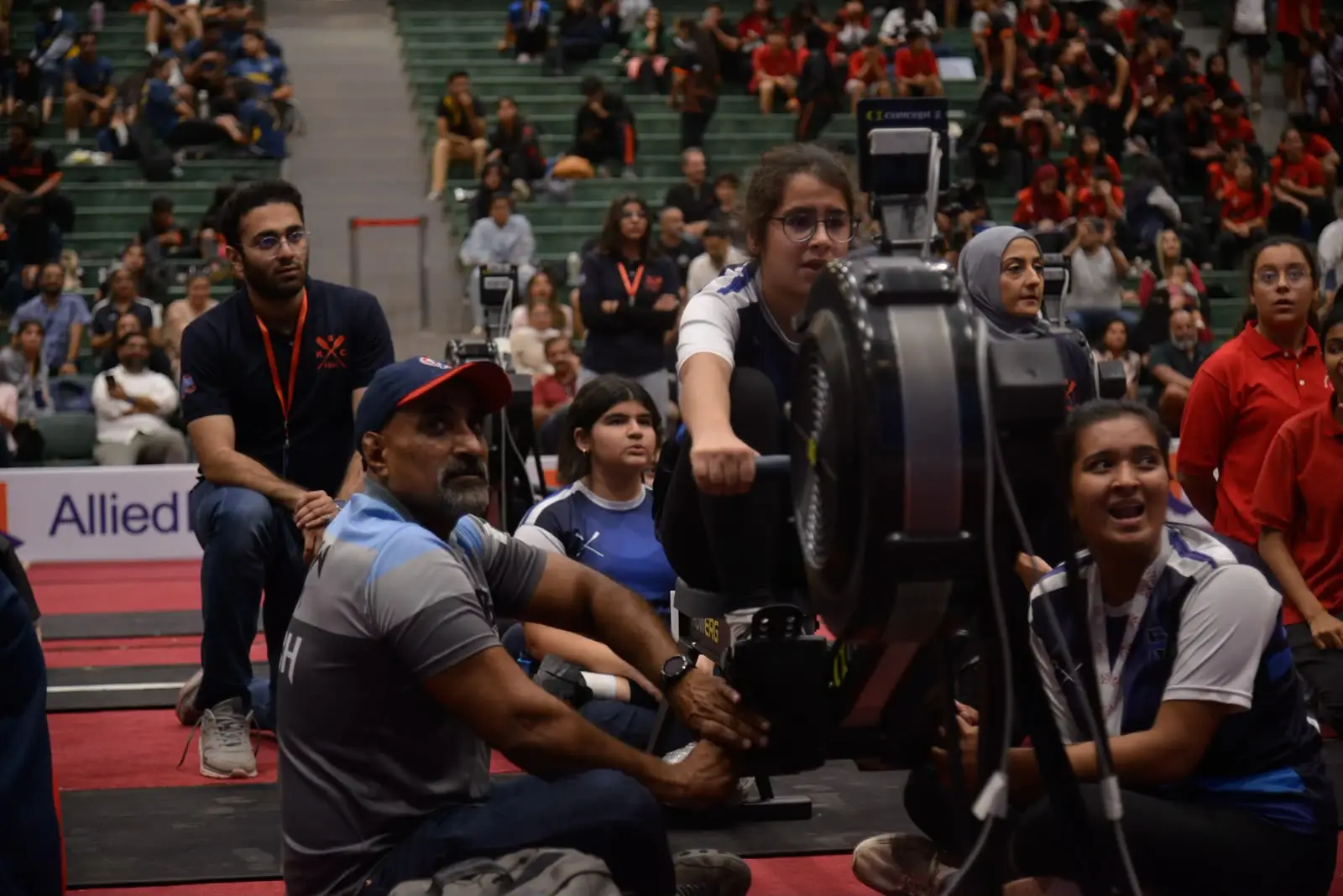 Rowers and teams competing at the KBC Annual Indoor Rowing Regatta, 2025