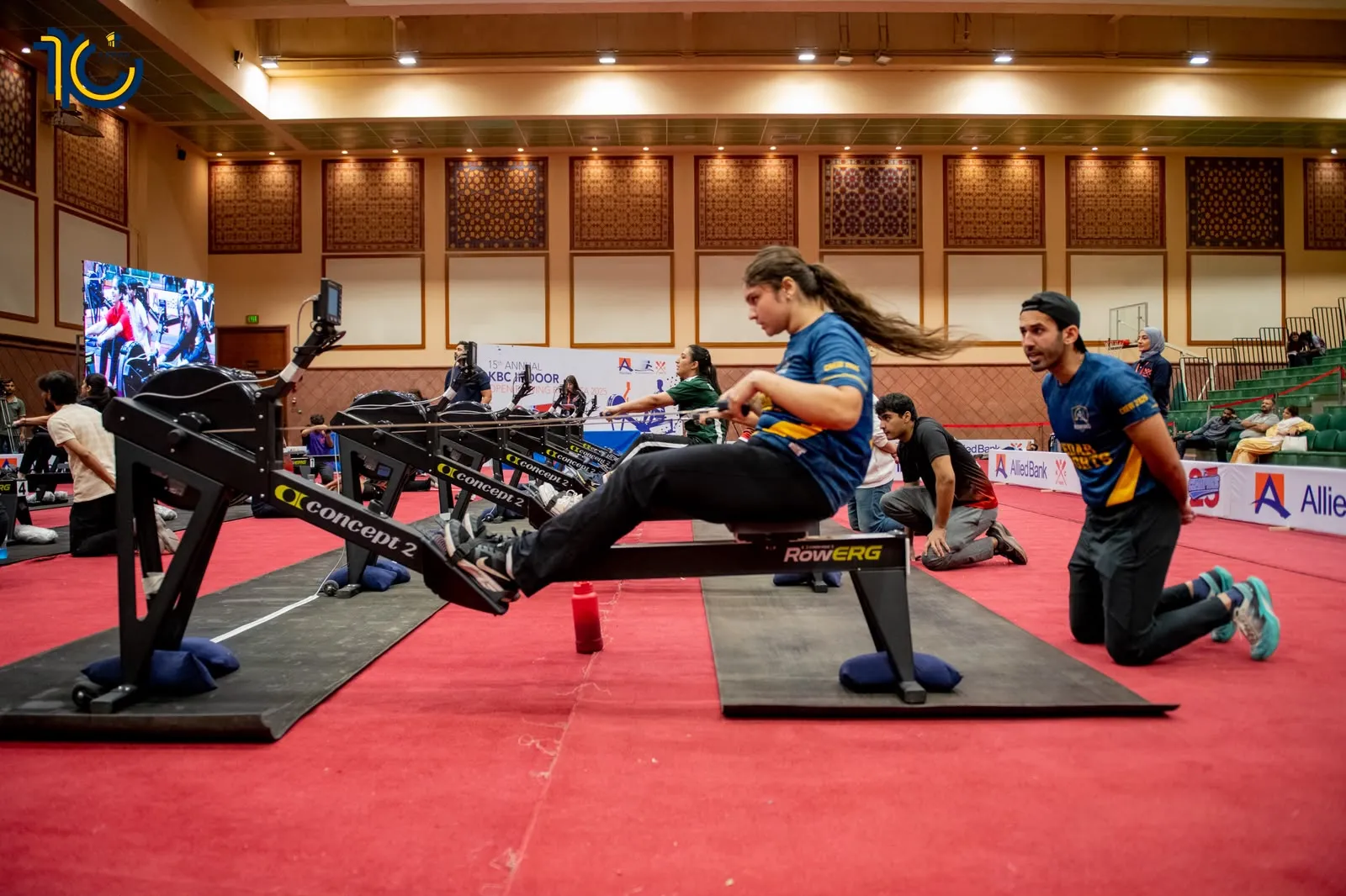 Rowers and teams competing at the KBC Annual Indoor Rowing Regatta, 2025