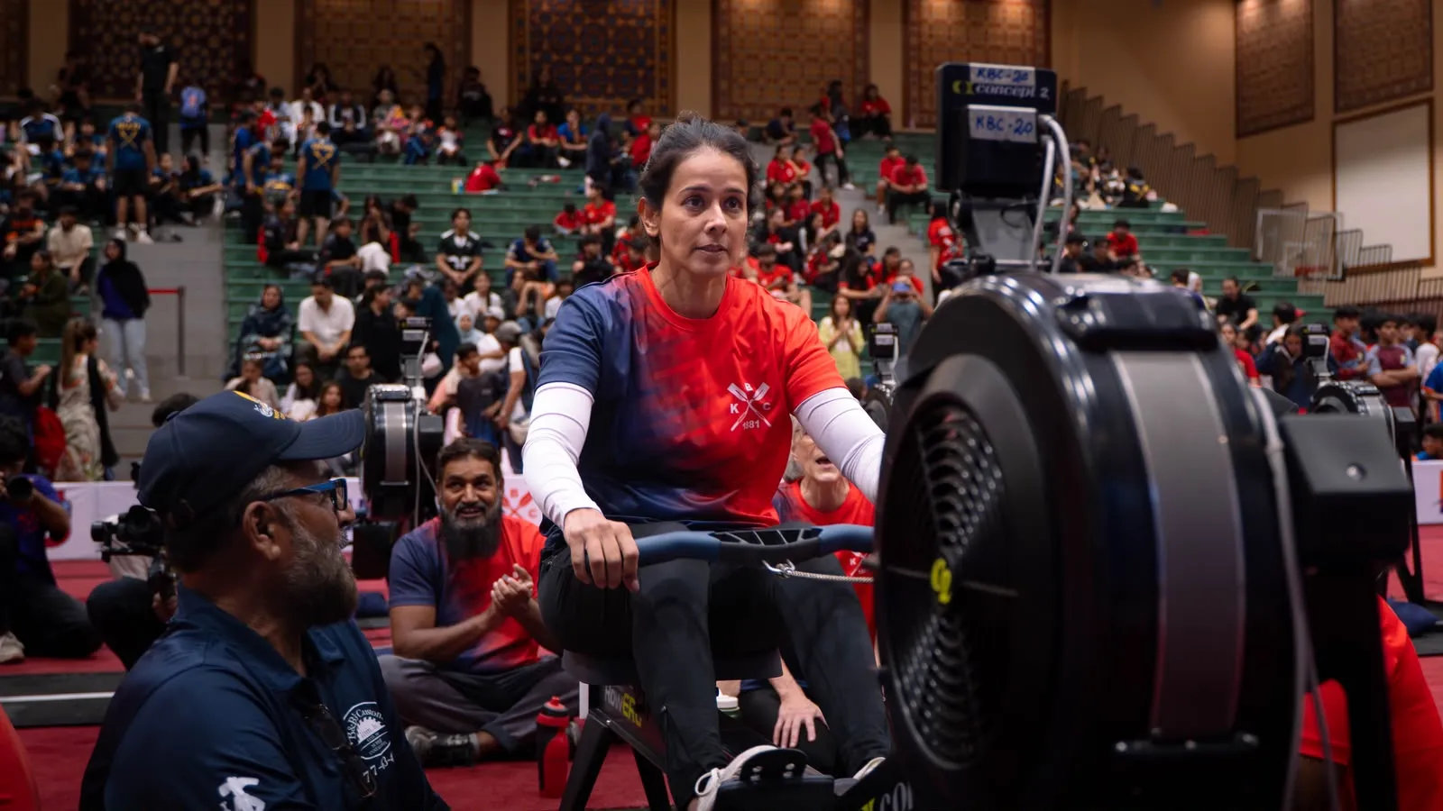 Rowers and teams competing at the KBC Annual Indoor Rowing Regatta, 2025