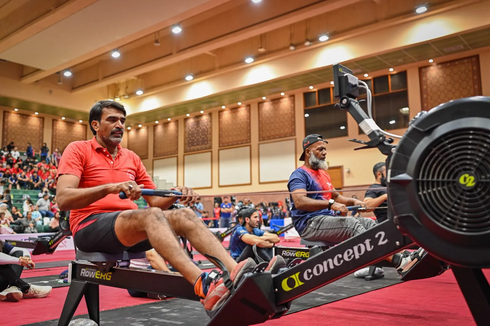 Rowers and teams competing at the KBC Annual Indoor Rowing Regatta, 2025