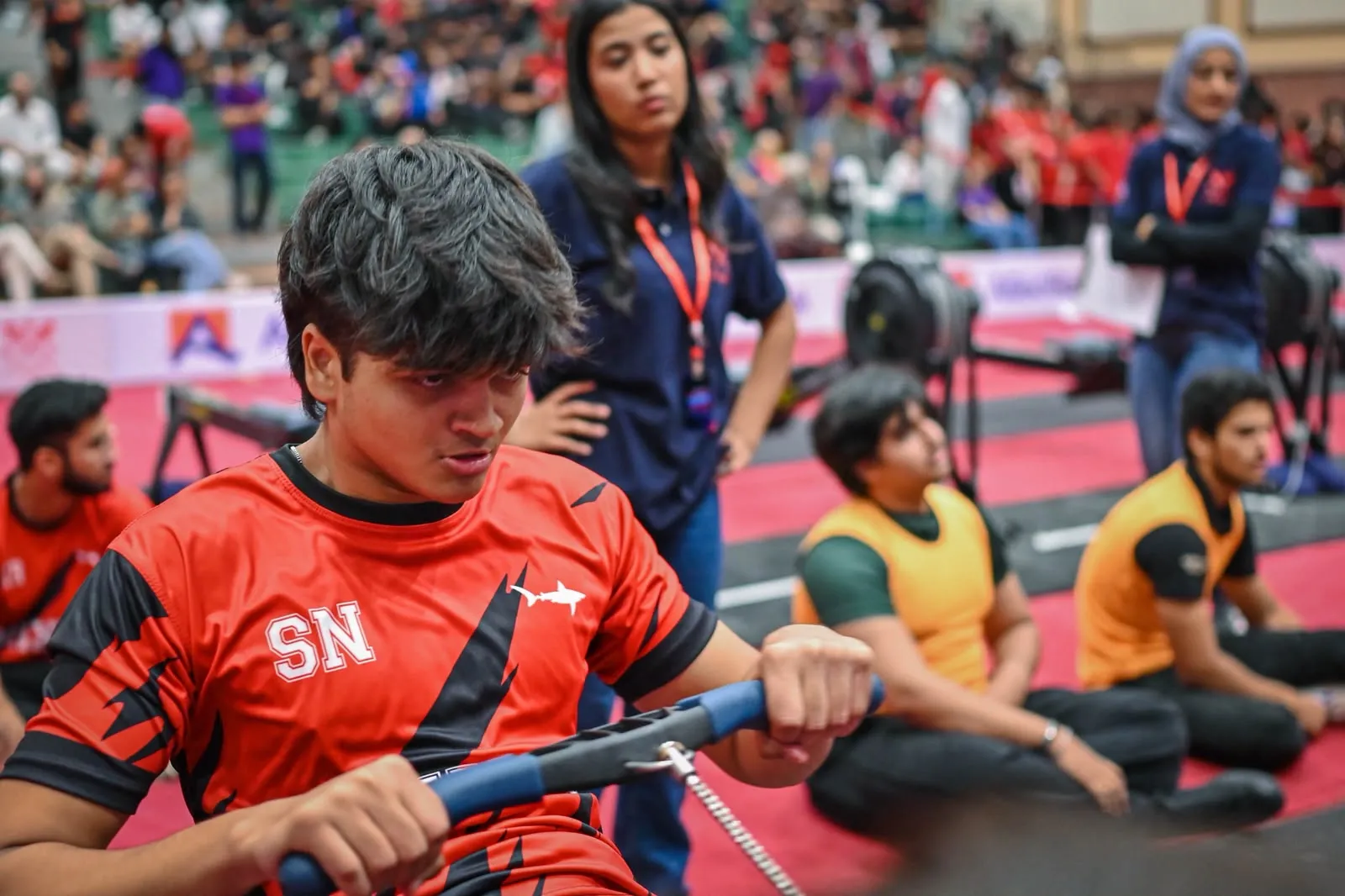 Rowers and teams competing at the KBC Annual Indoor Rowing Regatta, 2025